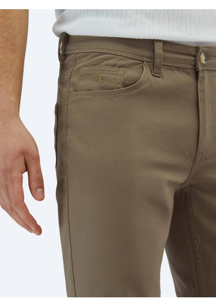 Fındık Düz Dokuma Slim Fit Casual Pamuk Karışımlı Pantolon modelleri