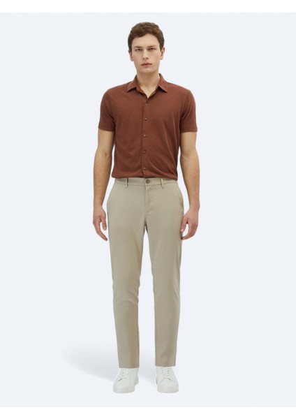 Vizon Dokuma Casual Pantolon