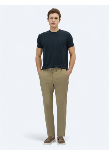 Vizon Düz Dokuma Jogging Fit Casual Pantolon