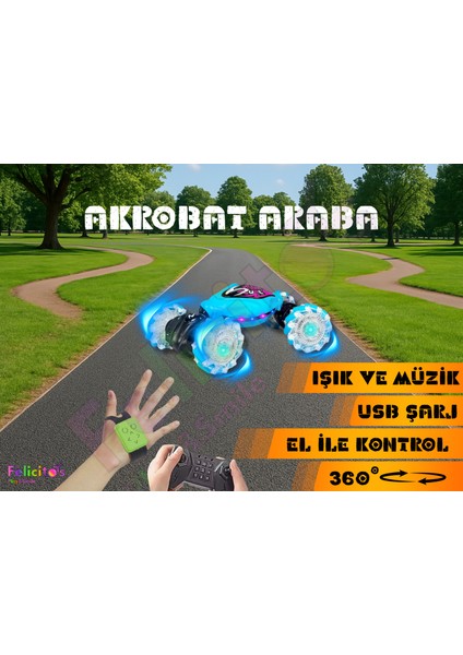 Uzaktan Kumandalı Akrobat Araba