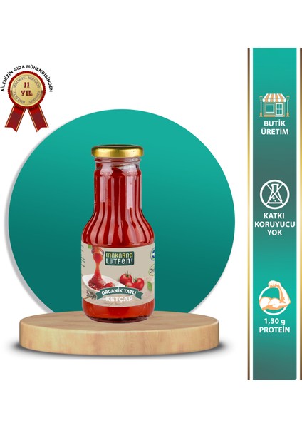 Organik Tatlı Ketçap 280 G