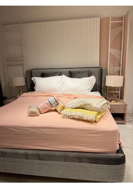 , Allegra, Çift Kişilik, Pamuklu, Müslin, Yatak Örtüsü - Sarı