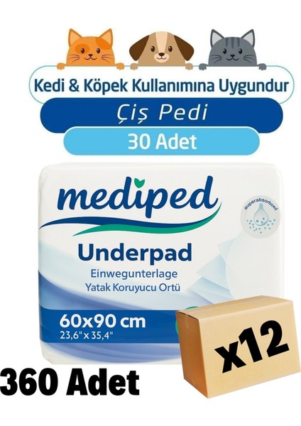 Yatak Koruyucu Örtü 60 x 90 360 Adet