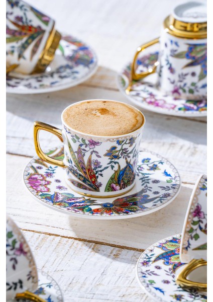Abigal 6 Kişilik Kahve Fincanı Takımı - 90 ml