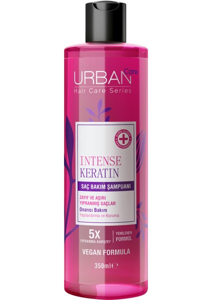 Intense Keratin Yoğun Hasar Onarıcı Saç Bakım Şampuanı Vegan 350 ml x3 fiyatları