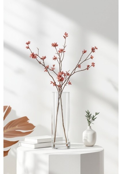 10 cm x 40 cm El Işçiliği Silindir Cam Vazo, Akvaryum , Dekor , Sürahi , Dekoratif, Saksı fiyatları