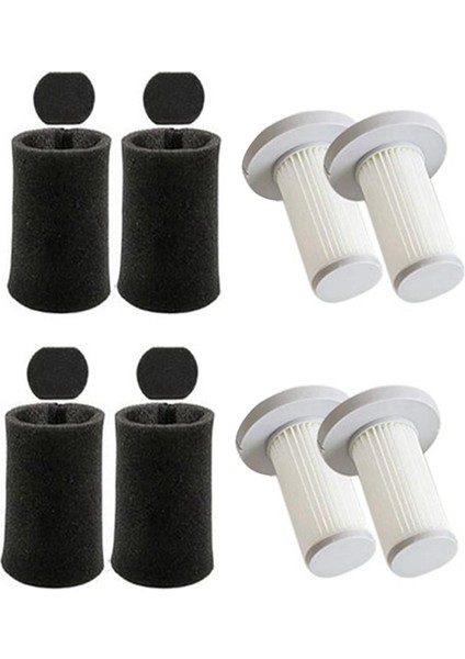 El Tipi Elektrikli Süpürge Hepa Filtre Sünger Seti DX700 Yedek Parça Aksesuarları-4 Set (Yurt Dışından)