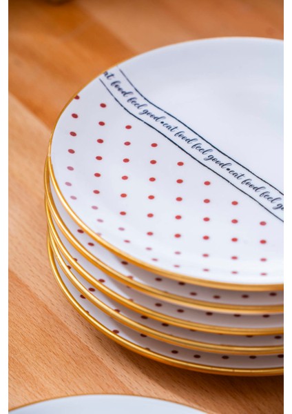 Feel Good 6'lı Pasta Tabağı Seti - 19 cm
