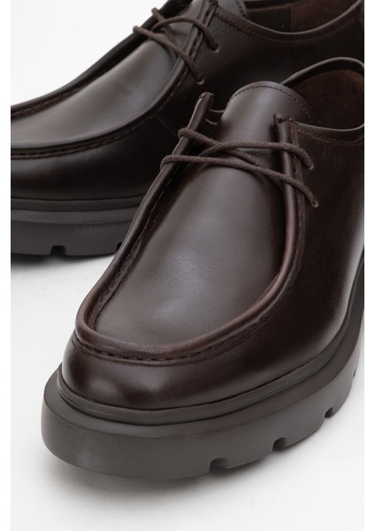 Erkek Kalın Taban Comfort Ayakkabı Deri Cr 2646 Kahverengi modelleri