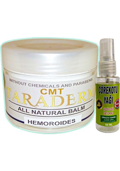 Taraderm 100 ml Gental Bölg Hemor.oidin I Kremi + 30 ml Çörek Otu Agriyağı
