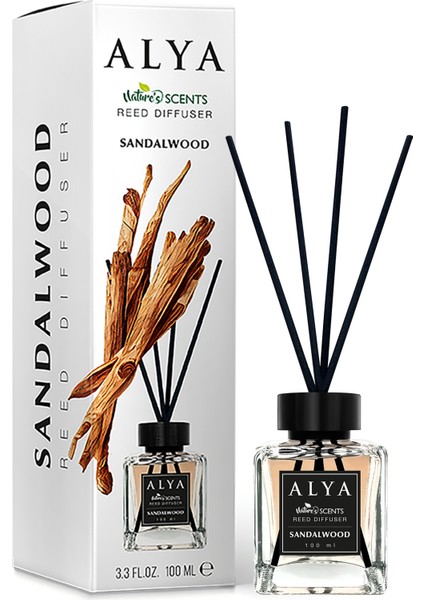 Nature\\\'s Scents Sandalwood Bambu Çubuklu Oda Kokusu - Sandal Ağacı Kokusu