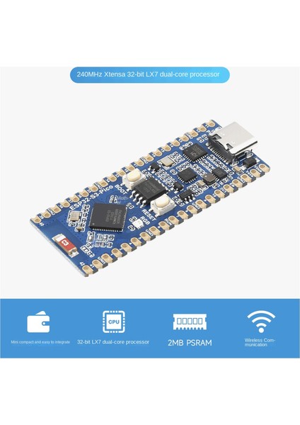 ESP32-S3--M Mikrodenetleyici 2.4ghz Wi-Fi Geliştirme Kartı 240MHZ Çift Çekirdekli Işlemci (Yurt Dışından)