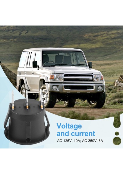 2 x Ac 6A/250V 10A/125V 3 Pin Spdt On/off/on Pozisyon Yuvarlak Tekne Salıncak Anahtarı (Yurt Dışından)