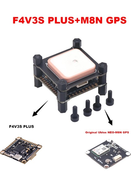 F4V3S Plus Uçuş Kontrolü QAV250 220 Rc Drone Fpv Yarış Quadcopter Parçaları Için QMC5883 Pusulalı M8N Gps Modülü (Yurt Dışından) modelleri