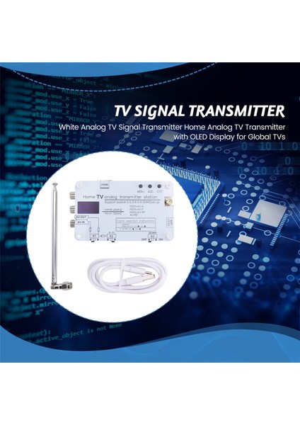 Küresel OLED Ekranlı Beyaz Analog Tv Sinyal Vericisi Ev (Yurt Dışından)