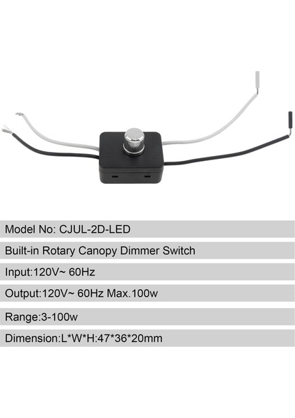 Dahili Dimmer Anahtar Kombo Takımı 120V Döner Kanopi Masa Lambaları / Zemin Lambaları Için Yedek (Yurt Dışından)