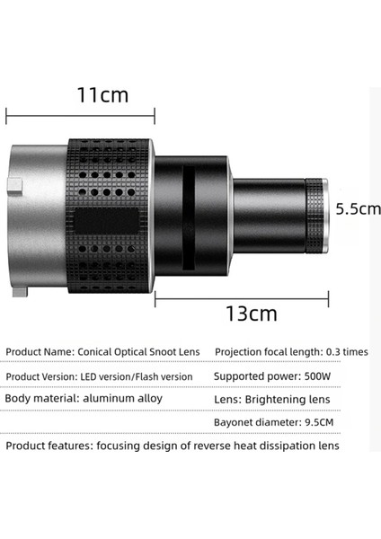 Fotoğraf Flaş Snoot Konik Lens Video Fotoğraf Stüdyosu Işık Kiti Optik Spot Işığı 25 Gobo (Yurt Dışından) indirimleri