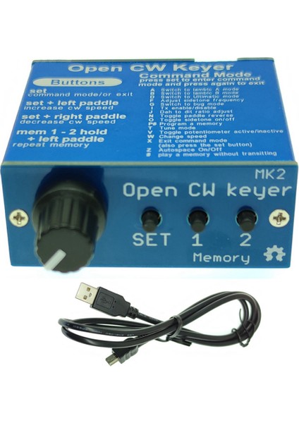 Metal Kasalı Open Cw Keyer Mk2 Kiti Hızı 1 Ila 999 Wpm Arasında Ayarlanabilir (Dıy Kitleri) (Yurt Dışından)