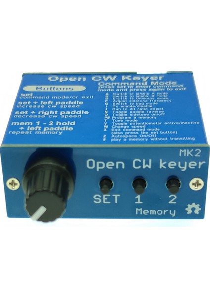 Metal Kasalı Open Cw Keyer Mk2 Kiti Hızı 1 Ila 999 Wpm Arasında Ayarlanabilir (Dıy Kitleri) (Yurt Dışından)