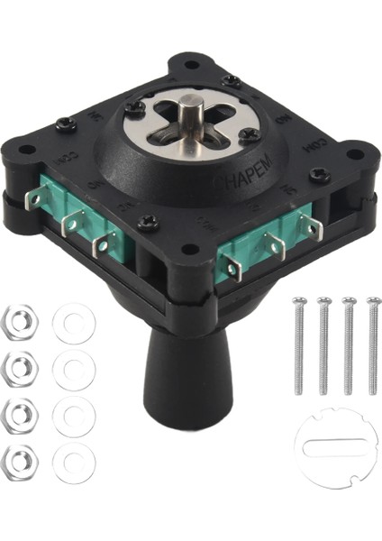 Joystick Anahtarı Ac 240V 5A 4no 4nc Anlık 2,5mm Sabitleme Dişi (Yurt Dışından)