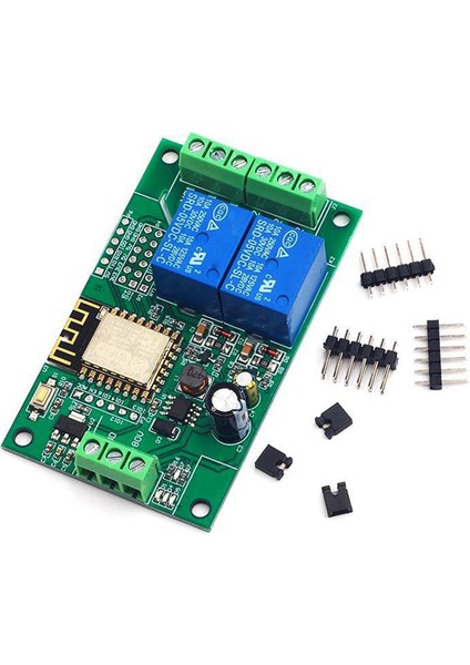 5V/8-80V Güç Kaynağı ESP8266WIFI Çift Kanallı Röle Modülü (Yurt Dışından)