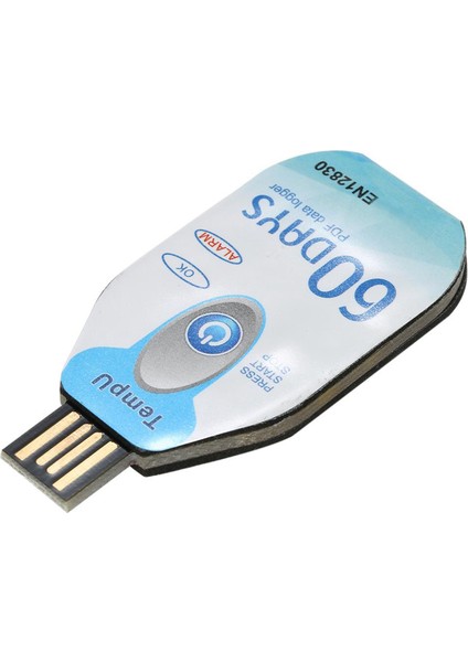 USB Sıcaklık Veri Kaydedici 60 Gün Su Geçirmez Pdf Tek Kullanımlık Soğuk Zincir Kaydedici 10000 Nokta (Yurt Dışından)