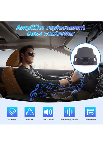 Amplifikatör Yedek Bas Düğmesi Kontrolü Uzaktan 6pin Subwoofer Hoparlörler Için Ses Ayarı (Yurt Dışından)