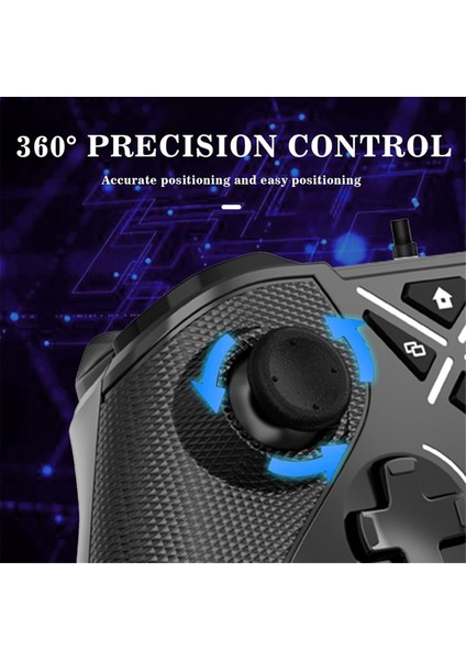 Hall Tetiklemeli Joystick'ler ve Turbo Fonksiyonlu Kablolu Oyun Kontrolcüsü /x, One, Pc Için (Yurt Dışından)