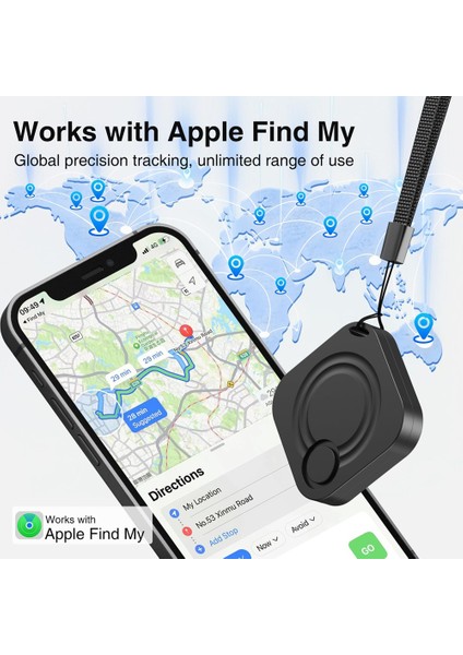 Air Tracker, Find My (Yalnızca Ios) Için Ses Uyumlu Anahtar Bulucu Konum Belirleyici, Airtags Gibi Izleyiciler, Evcil Hayvan Izleyici (Yurt Dışından)