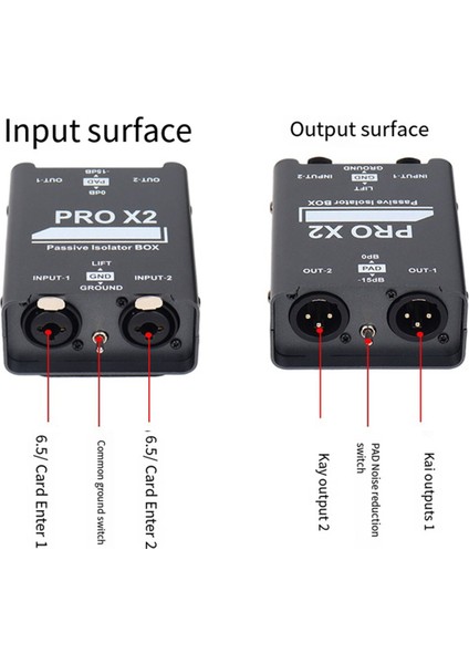 Yeni 2 Yollu Ses Izolatörü, Akım Giderici, Xlr 6.5, Permalloy Mikser (Yurt Dışından)