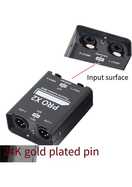 Yeni 2 Yollu Ses Izolatörü, Akım Giderici, Xlr 6.5, Permalloy Mikser (Yurt Dışından)
