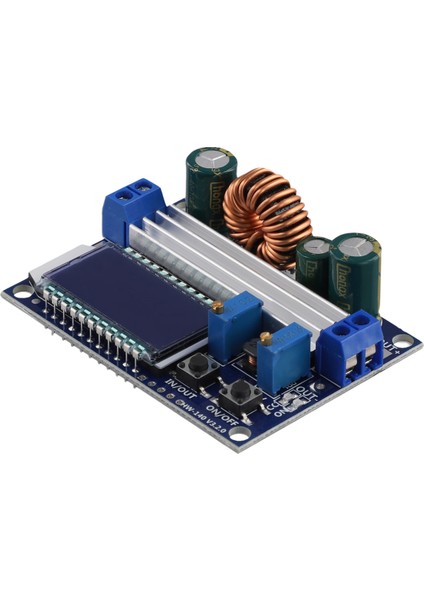 LCD Ekranlı Ayarlanabilir Voltaj Regülatörü Modülü, Çok Yönlü Yükseltme/azaltma Kontrolü, Kendin Yap Leri Için Mükemmel (Yurt Dışından)