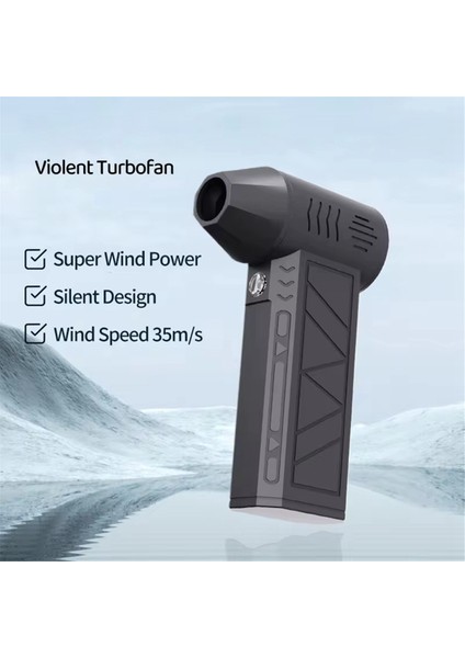 Ekstra Nozullu Mini Hava Üfleyici 130000 Rpm Turbo Jet Fan Rüzgar Hızı 39.5 M/s Elektrikli Üfleme Toz Kurutma Makinesi (Yurt Dışından)