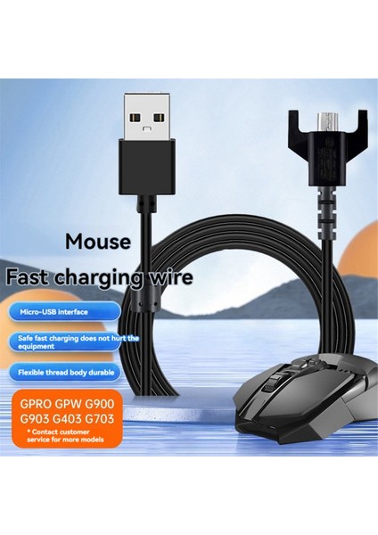 GPRO/GPW/G900 G403 G703 Oyun Faresi Şarj Cihazı Için Yedek USB Şarj Kablosu Veri Oyunu (Yurt Dışından)