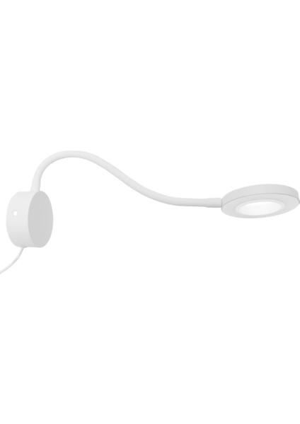 LED Masa Lambası 5W Tri-Dimming USB Anahtar Kablo Masa Klipsli Işık Okuma Duvar Beyaz (Yurt Dışından)