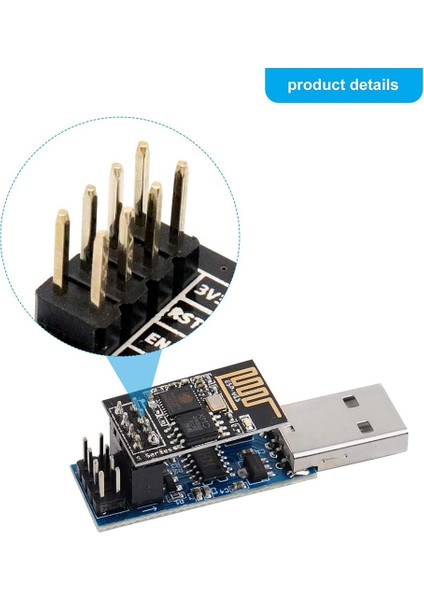 Usb'den ESP8266 Breakout CH340C Esp-01 ESP-01S Prog Wifi Programlayıcı Indirici Adaptörü Sıfırlama Otomatik Indirme Devresi (Yurt Dışından)