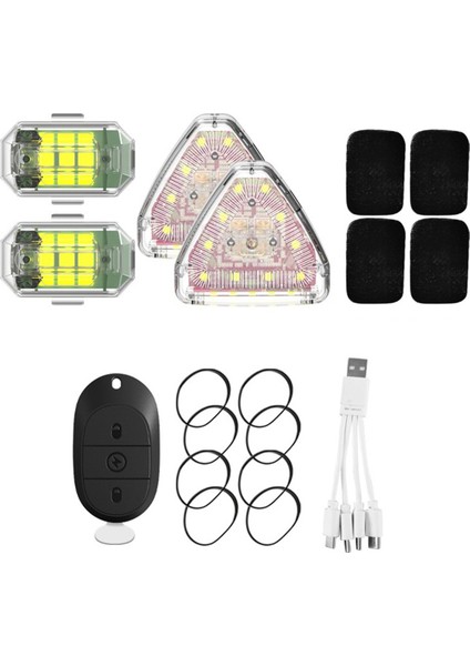 LED Strobe Işık Mini Kablosuz Işıklar USB Şarj Su Geçirmez Toz Geçirmez Drone Araba Kamyon Bisiklet Rc Tekne Için (Yurt Dışından)