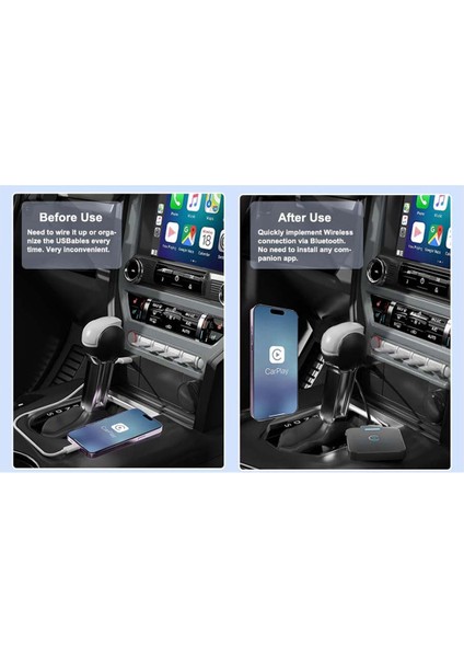 Carplay Kablosuz Adaptörü, Tak ve Çalıştır Düşük Gecikmeli Carplay, 2016'DAN Itibaren Araba Modelleri Için Otomatik Bağlantı (Yurt Dışından)
