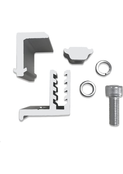 10 Adet Güneş Paneli Montaj Braketi Yan Kelepçe Kiti Ayarlanabilir 30/35/40/45MM Sabitleme Montajı (Yurt Dışından)
