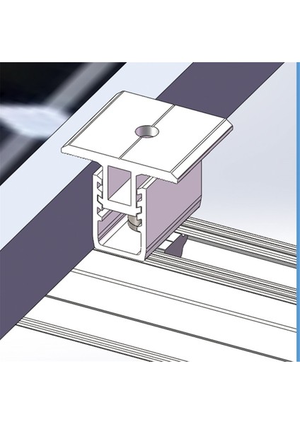 10 Adet Güneş Paneli Montaj Braketi Yan Kelepçe Kiti Ayarlanabilir 30/35/40/45MM Sabitleme Montajı (Yurt Dışından)