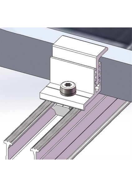 10 Adet Güneş Paneli Montaj Braketi Yan Kelepçe Kiti Ayarlanabilir 30/35/40/45MM Sabitleme Montajı (Yurt Dışından)