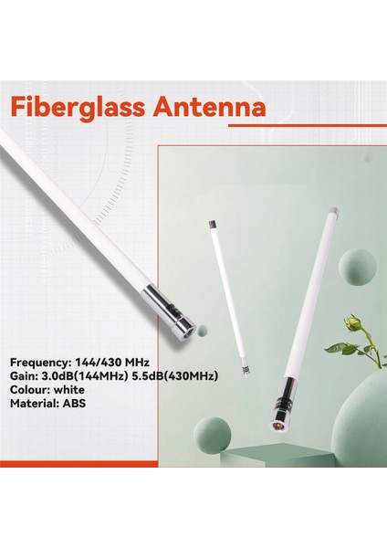 NL550 136-174/400-470MHZ Vhf Uhf Çift Bant Fiberglas Anten (Yurt Dışından)
