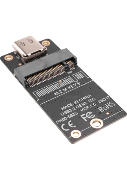 M.2 - Type-C SSD Muhafaza Adaptörü M2 Nvme HDD Ara Kartı JMS583 Çip 10GBPS Desteği 2230 2242 2260 (Yurt Dışından)
