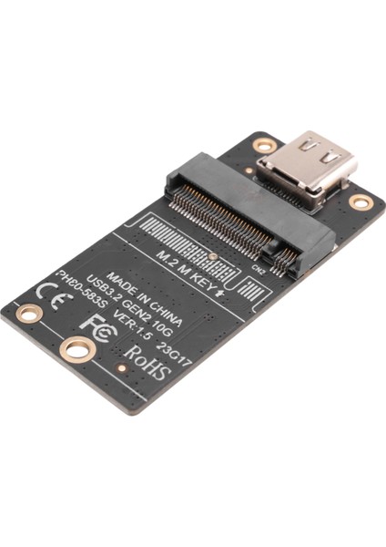 M.2 - Type-C SSD Muhafaza Adaptörü M2 Nvme HDD Ara Kartı JMS583 Çip 10GBPS Desteği 2230 2242 2260 (Yurt Dışından)