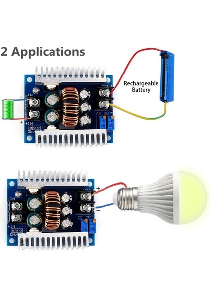 300W 20A Modül Buck Dönüştürücü cc Cv Dc Güç Kaynağı 6V-40V Ila 1.2V-35V Voltaj Regülatörü Redüktör 4V 5V (Yurt Dışından)