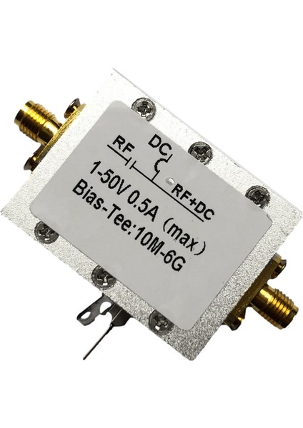 Rf Engelleyici Önyargı Koaksiyel Besleme T 10MHZ-6GHZ Geniş Bant Radyo Frekansı Mikrodalga Anten Analizörü (Yurt Dışından)