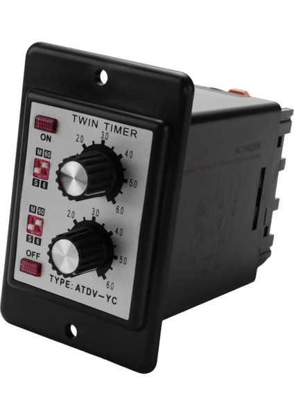 Açık Kapalı Ikili Röle Düğme Kontrol Zaman Anahtarı Atdv- 6S-60M Kartı Ac 110/220V Elektrik Erişimi (AC110/220V) (Yurt Dışından)