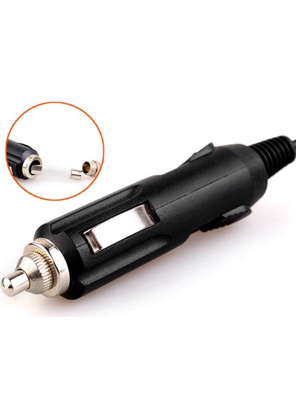Dc 12V Araç Şarj Cihazı Güç Kablosu Evrensel 5.5x2.1mm Çakmak Için Dahili 3A Sigorta Gösterge Işığı ile (Yurt Dışından)