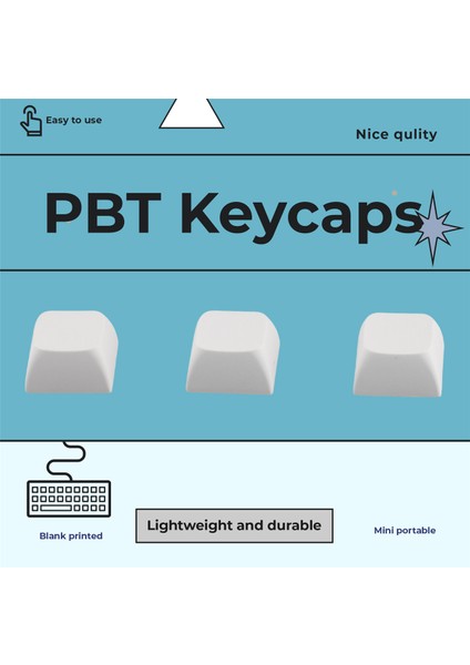 20 Tuş Xda Profil Pbt Tuş Başlıkları Mekanik Klavye 1u 1x Top Baskı Boş Özelleştirilmiş Mx Anahtarları Yükseklik,a (Yurt Dışından)