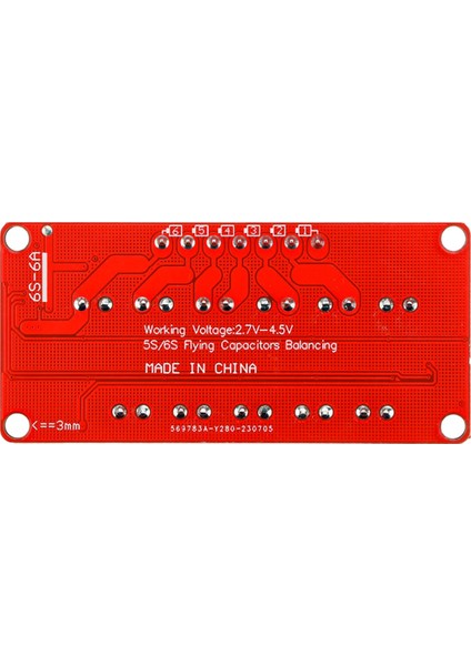 Ekolayzer Kartı 6s Modülü Li-Fepo4 LI-TI2O4 6A Yüksek Akım Li-Ion Pil Aktif 6S6A (Yurt Dışından)